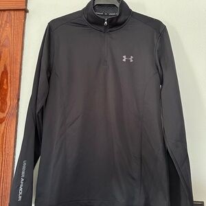 Under Armour Men's Black Quarter Zip Performance Jacket